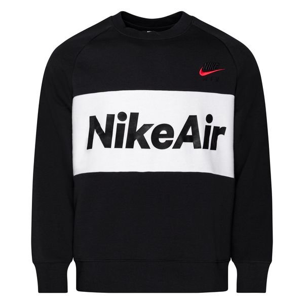 Nike Air Sweatshirt NSW Crew - Black/White | www.unisportstore.com