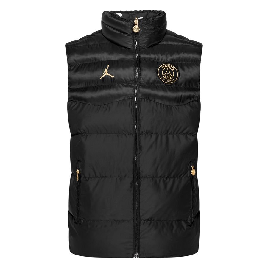 Paris Saint Germain Vest Jordan Black/Metallic Gold | www.unisportstore.com