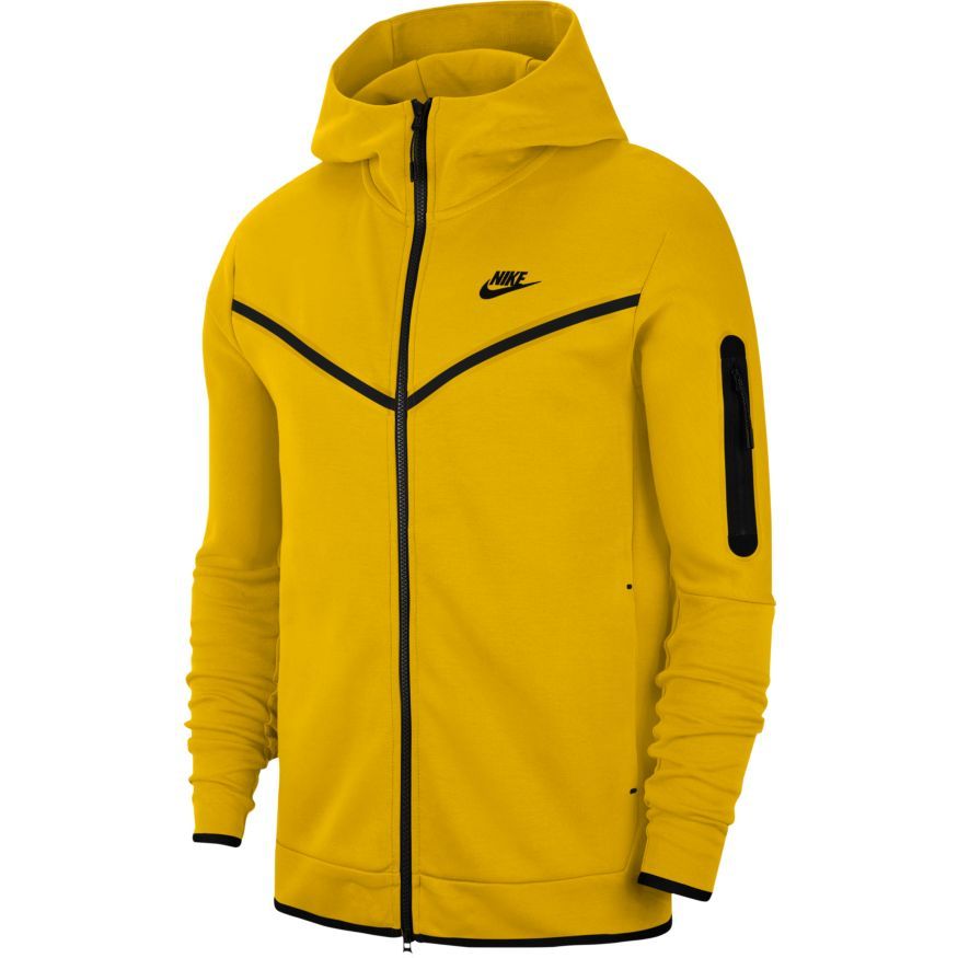 nike hoodie yellow and black