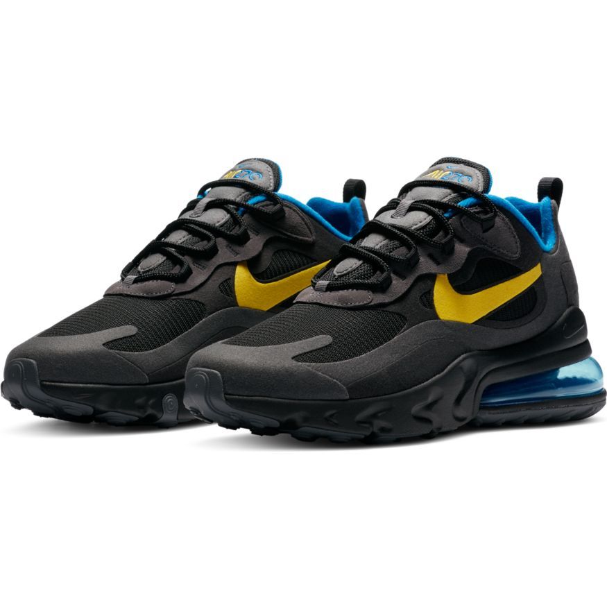 blue and yellow nike 270
