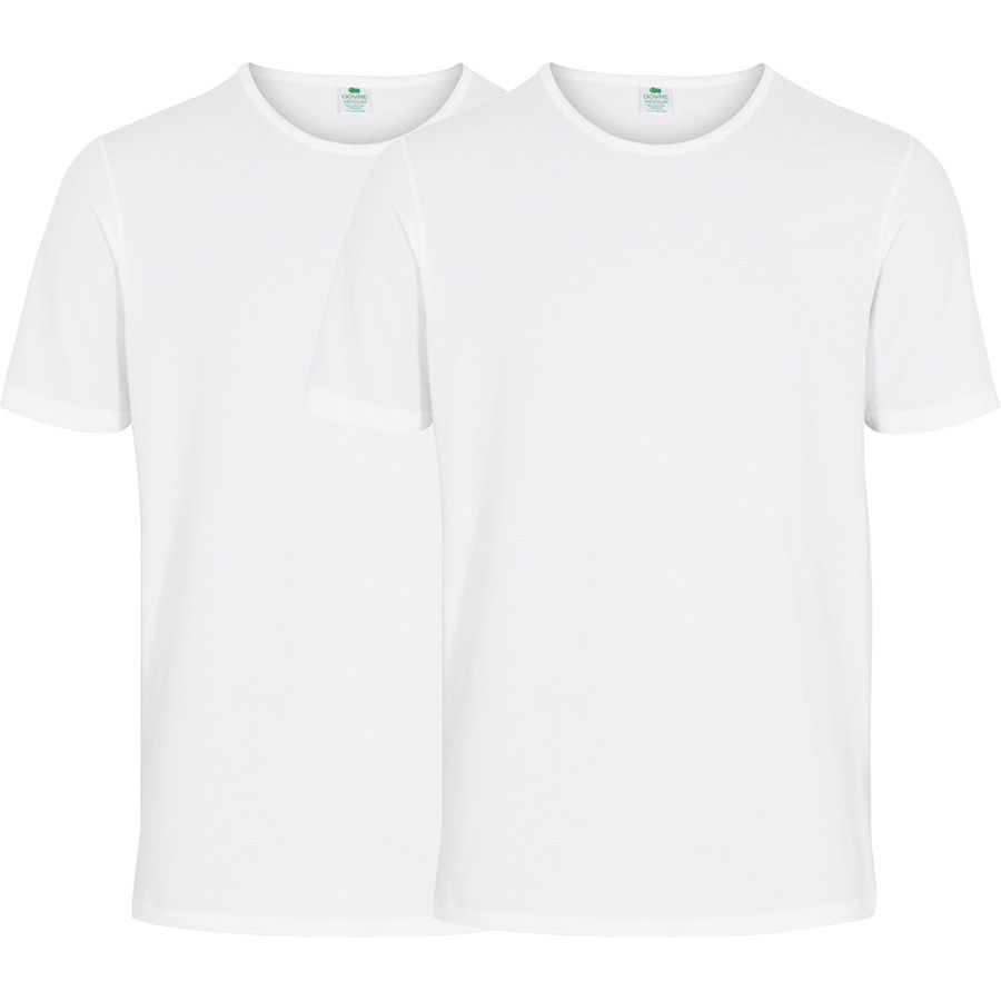 Dovre Økologisk T-Shirt 2-Pak - Hvid thumbnail