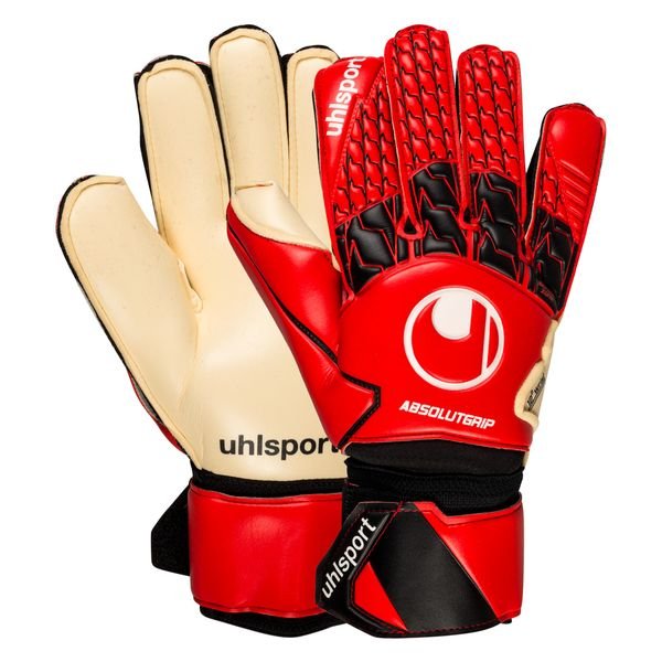 Details about   Uhlsport Eliminator Absolutgrip Football Goalkeeper GK Gloves Black Red White 