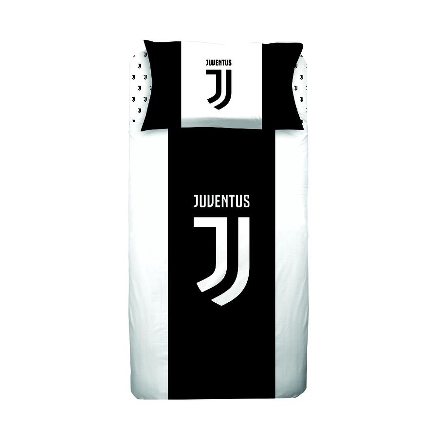 Juventus Bettwäsche - Schwarz/Weiß - BrandMac, Größe One Size
