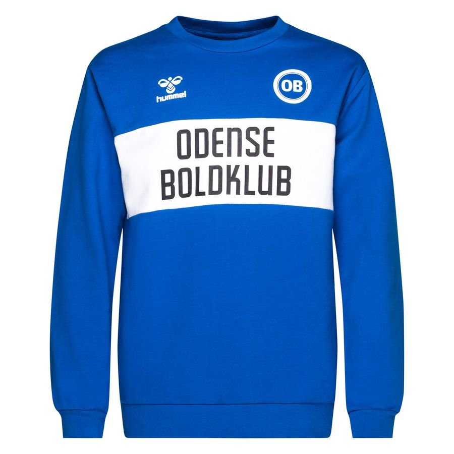 Odense Boldklub Sweatshirt Fan - Blå/Hvid Børn thumbnail