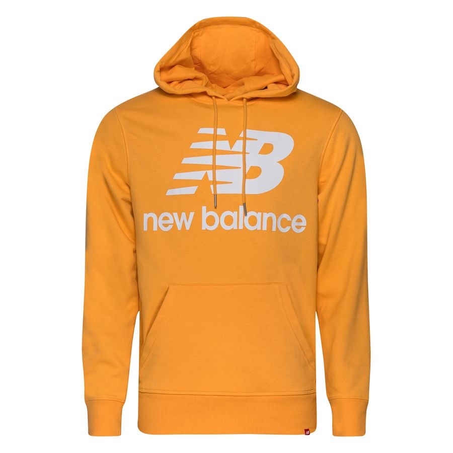 New Balance Hættetrøje Essentials Stacked Logo - Orange/Hvid thumbnail