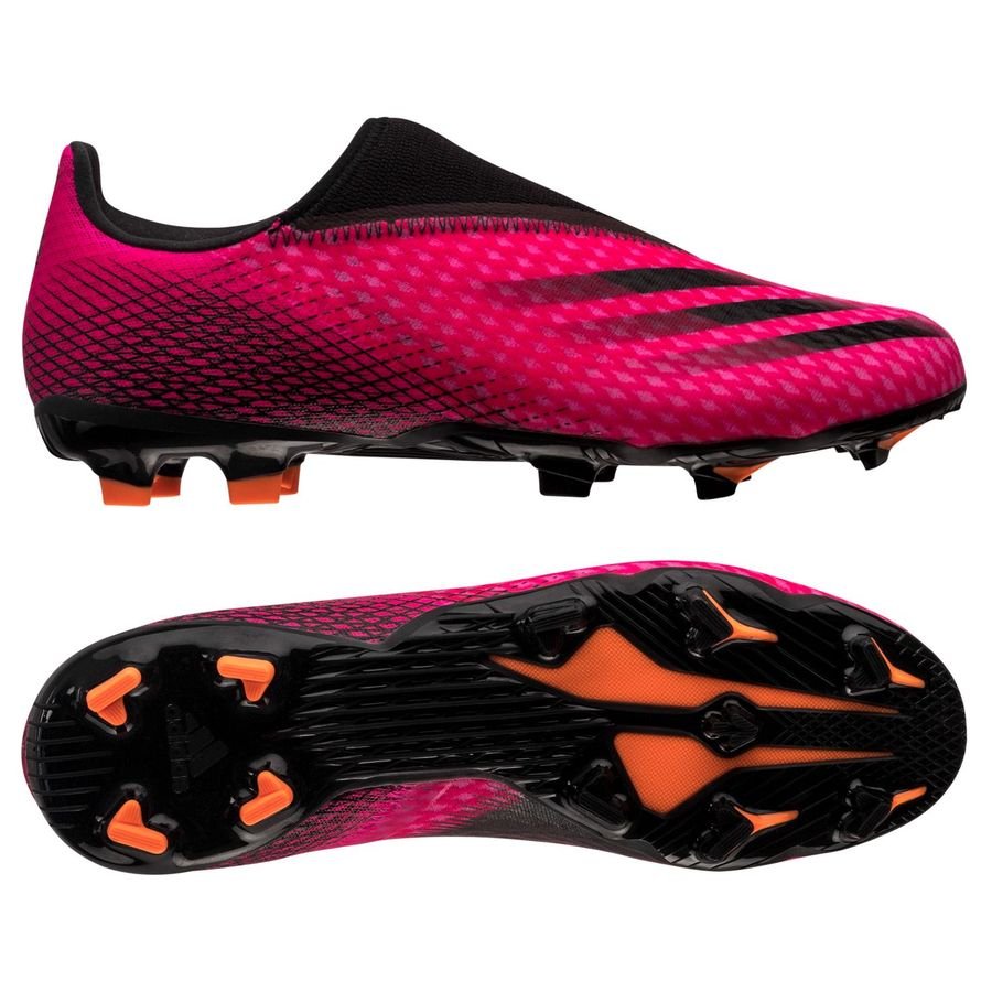 adidas X Ghosted .3 Laceless FG/AG Superspectral - Pink/Sort/Orange thumbnail