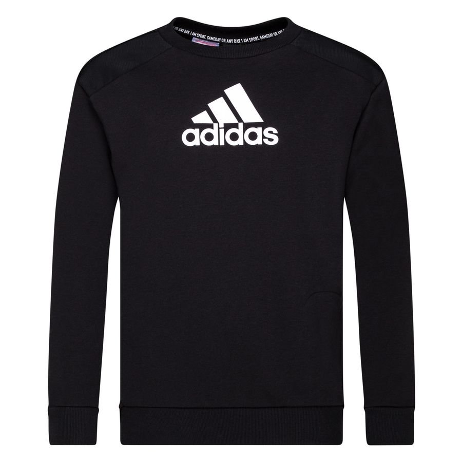 adidas Sweatshirt Crew Badge of Sport - Sort/Hvid Børn thumbnail