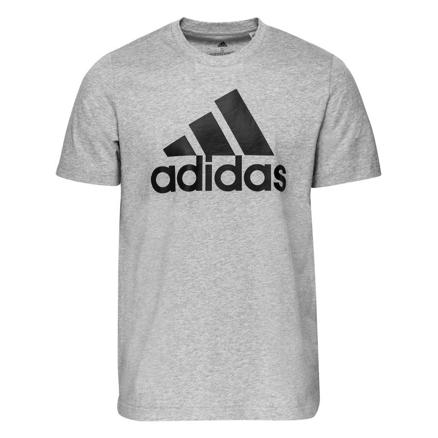 adidas T-Shirt Essentials Big Logo - Grå/Sort thumbnail