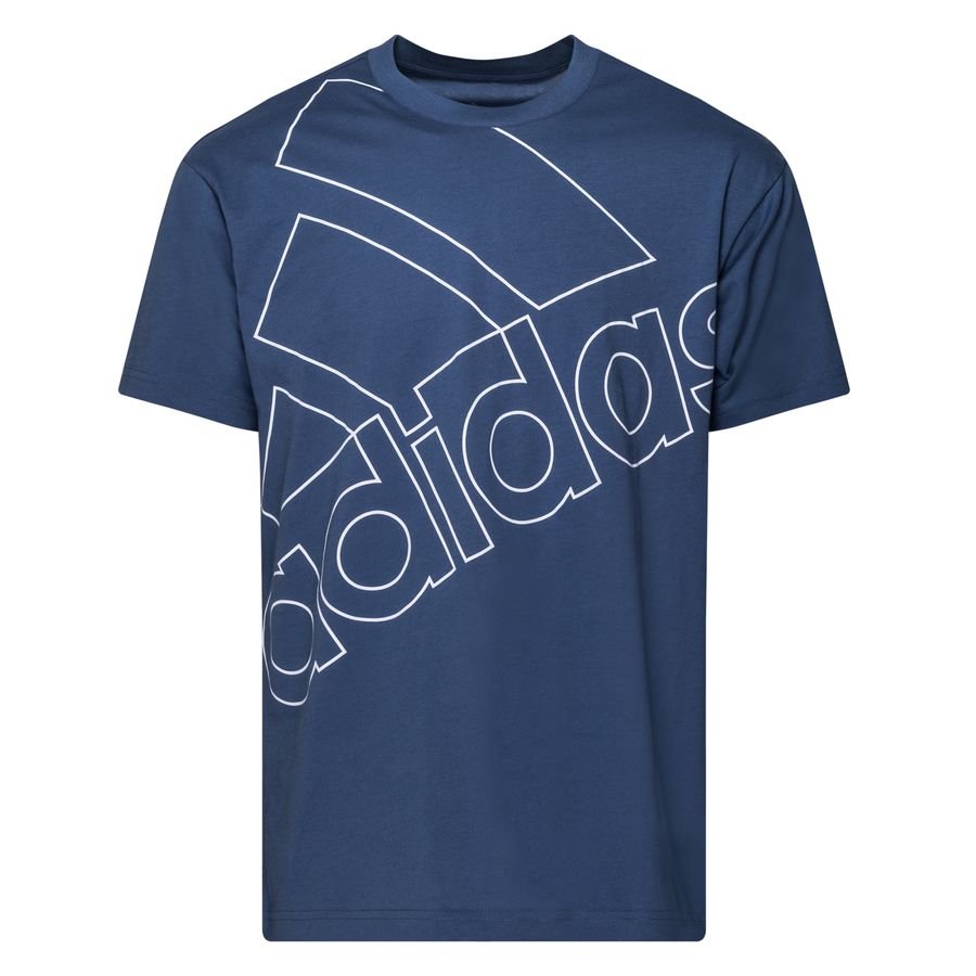 adidas T-Shirt Logo - Blå/Hvid thumbnail