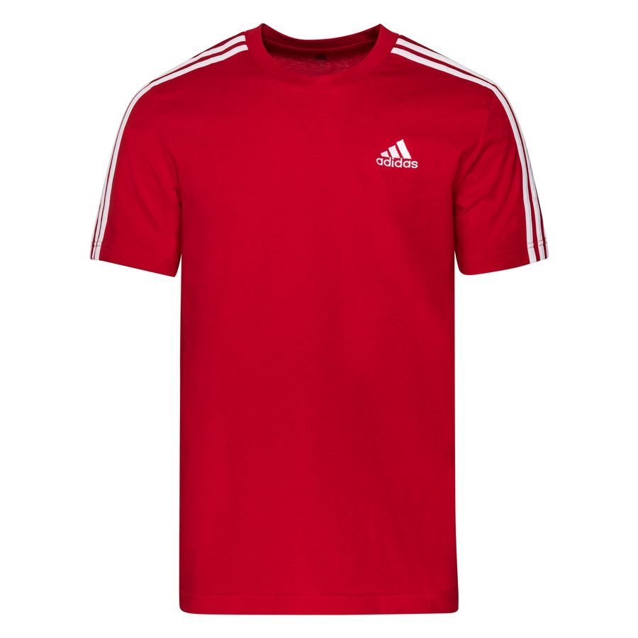 adidas T-Shirt 3-Stripes - Rød/Hvid thumbnail