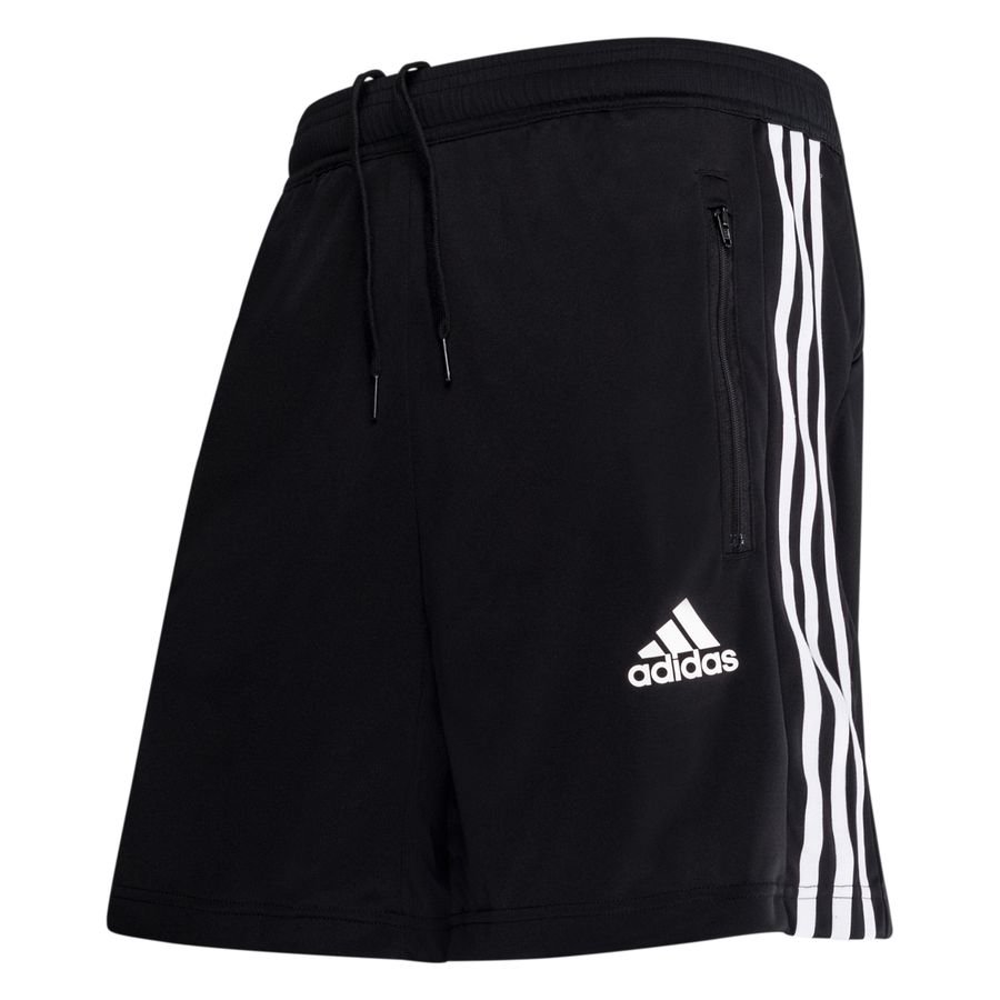 adidas Shorts 3-Stripes Primeblue - Sort/Hvid thumbnail