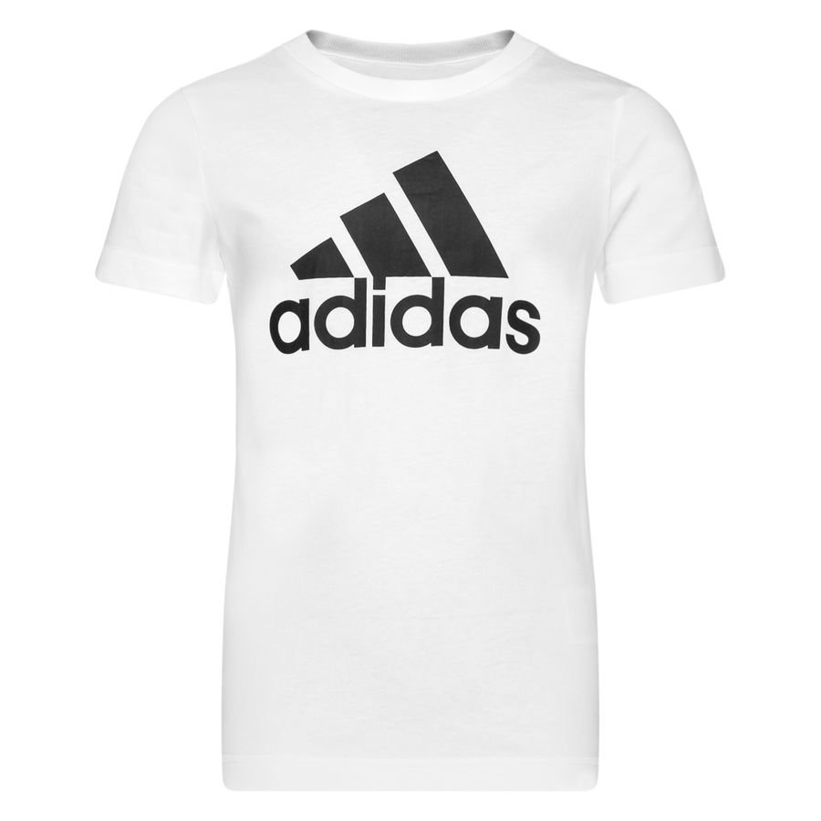 adidas T-Shirt Essentials Big Logo - Hvid/Sort Børn thumbnail