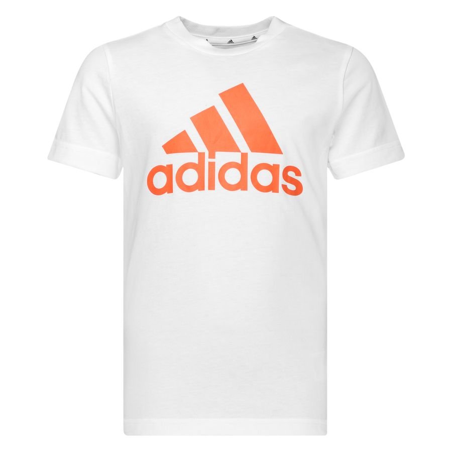 adidas T-Shirt Essentials Big Logo - Hvid/Orange Børn thumbnail