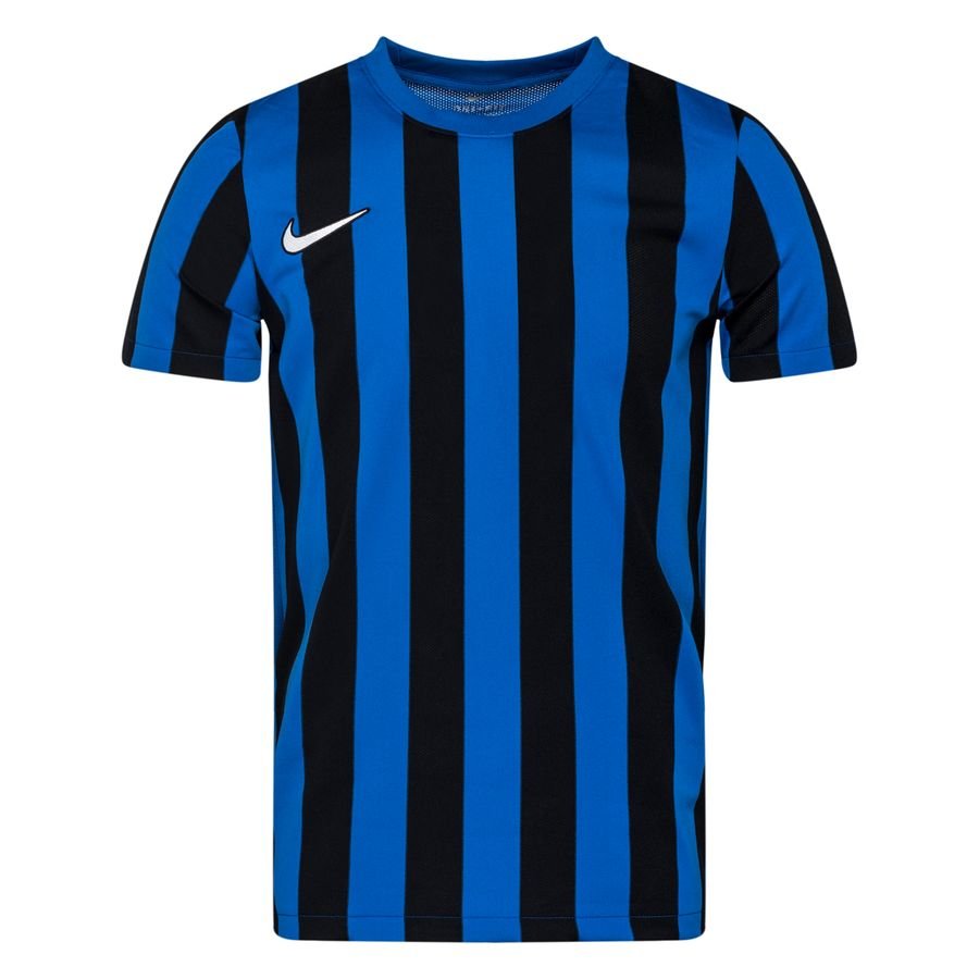 Nike Spilletrøje DF Striped Division IV - Blå/Sort/Hvid