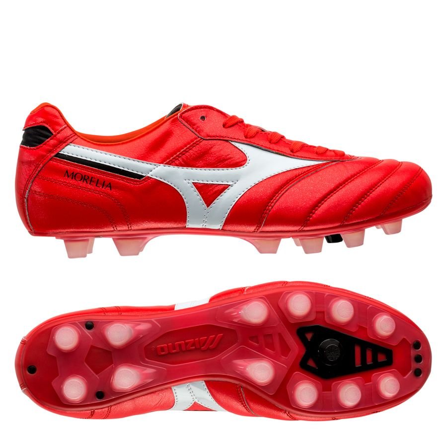 red mizuno football boots
