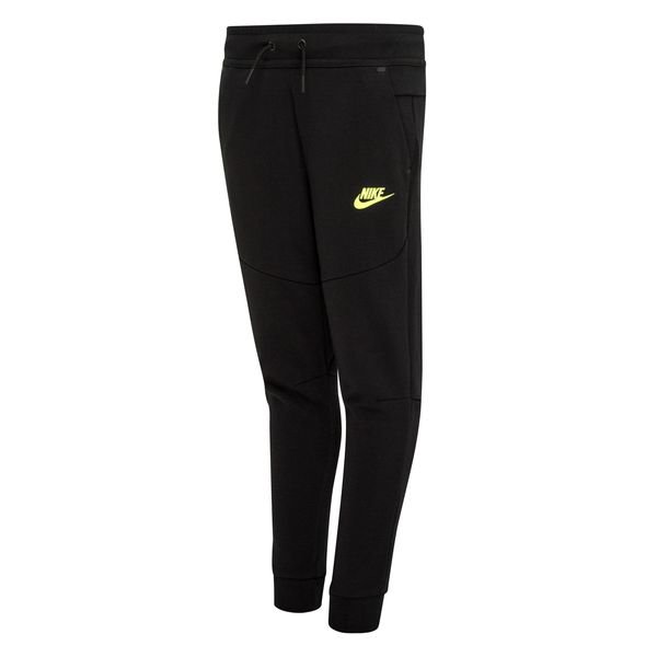 NSW Fleece Nike Schwarz/Neon Kinder Tech - Jogginghose