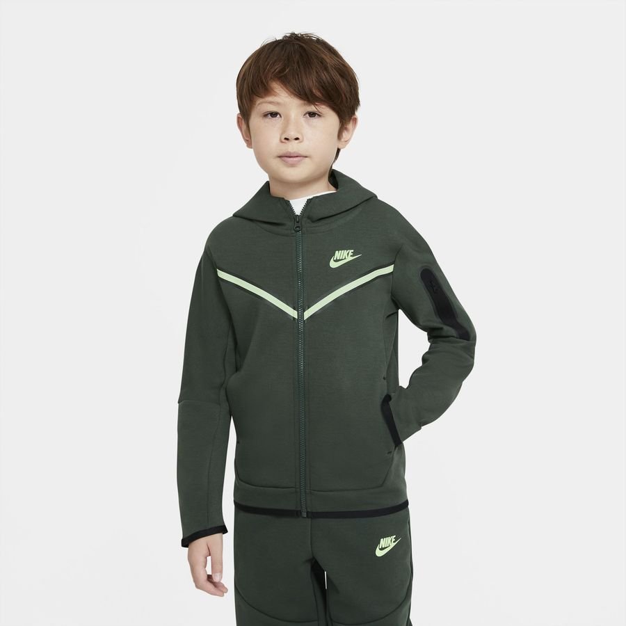 Nike Hoodie NSW Tech Fleece - Galactic Jade/Liquid Lime Kids
