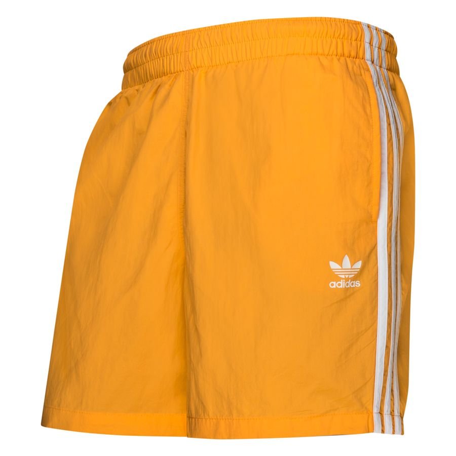 Adidas Originals Zwemshorts 3 Stripes Primegreen Oranje/Wit online kopen