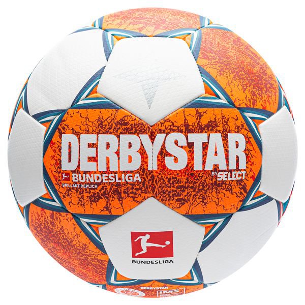 Derbystar Fußball Brillant APS Replica Bundesliga 2021/22 -  Weiß/Blau/Orange