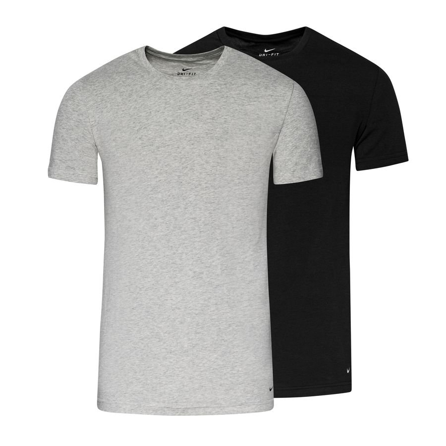 Nike T-Shirt Crew Neck Underwear 2-Pak - Sort/Grå thumbnail