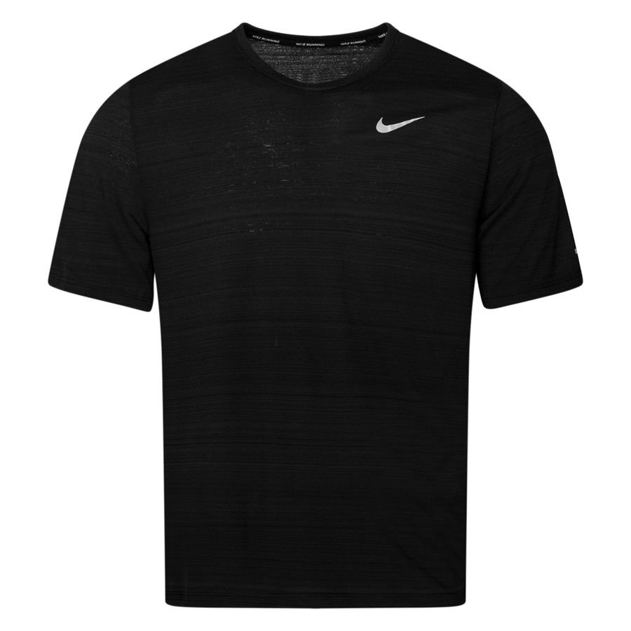 Nike Løbe T-Shirt Dri-FIT Miler - Sort/Sølv
