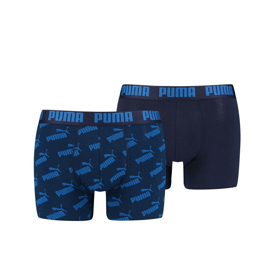 PUMA Boxer Shorts AOP 2-Pak - Blå/Navy thumbnail