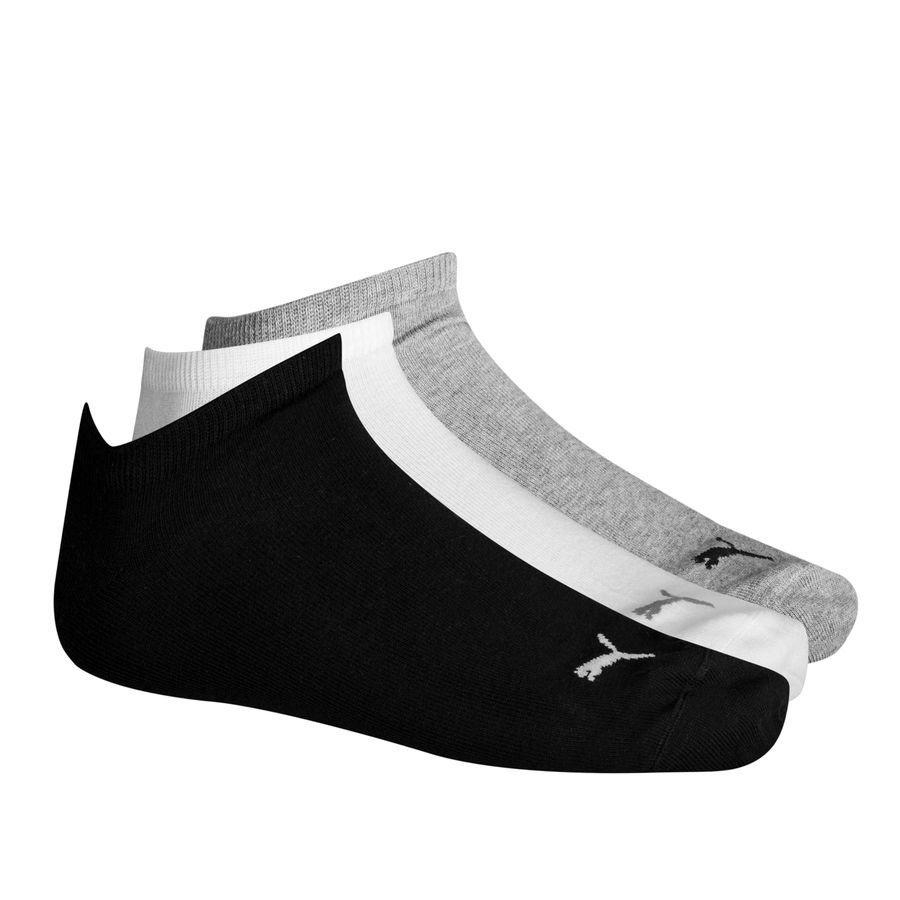لعبة وي PUMA Ankle Socks Sneaker Plain 3-Pack - Black/White/Grey لعبة وي