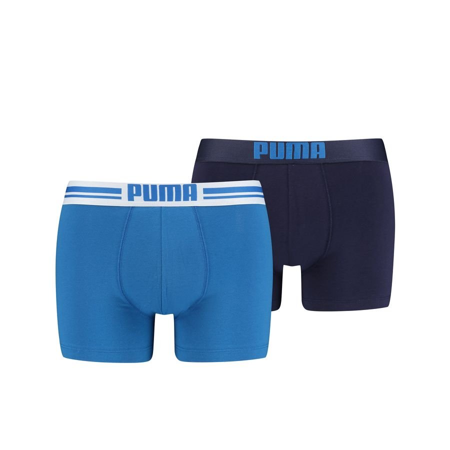 PUMA Boxer Shorts Logo 2-Pak - Blå/Navy thumbnail