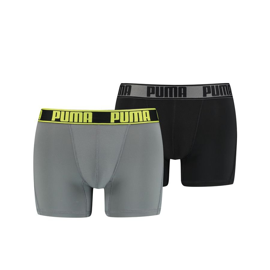 PUMA Boxershorts Active 2 Pack Grijs/Zwart online kopen