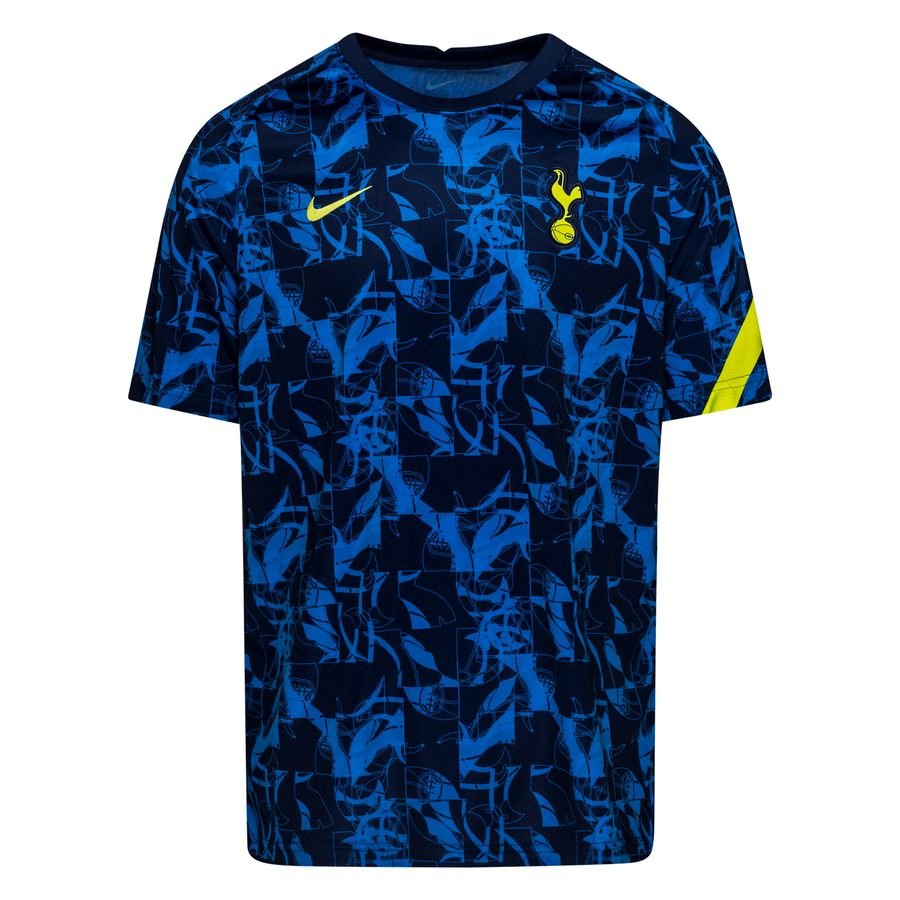 Tottenham Trænings T-Shirt Pre-Match - Navy/Neon Grøn thumbnail