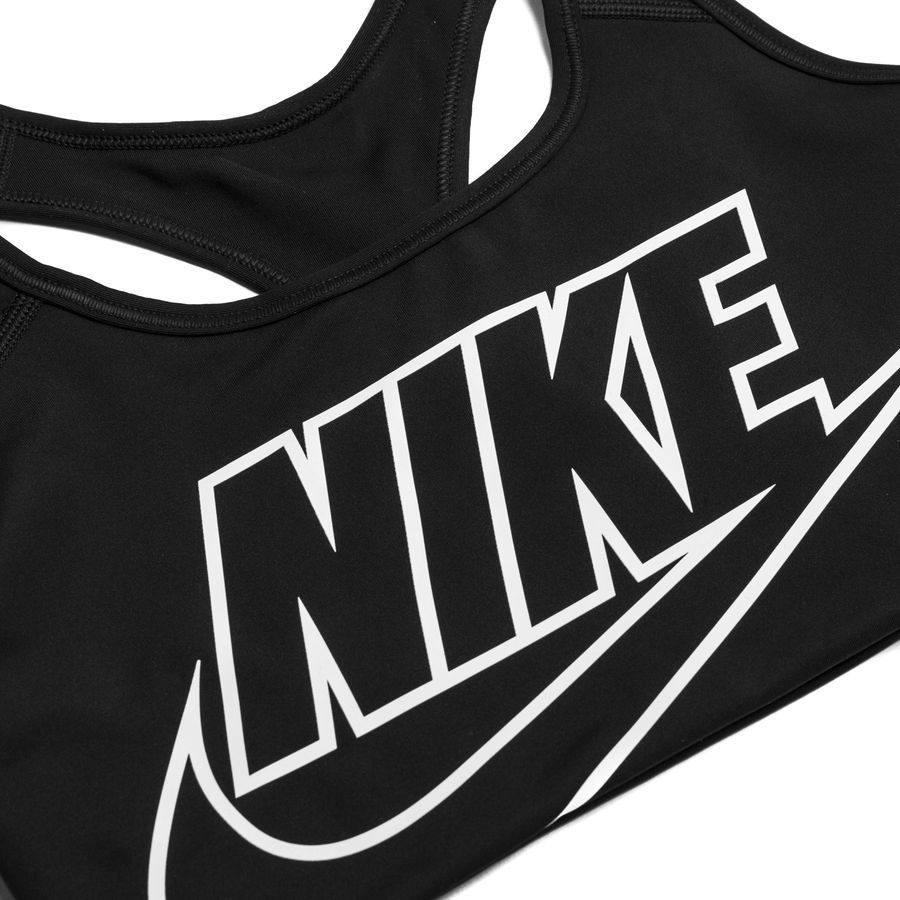 Nike Swoosh Sports Bra - Black/White Woman