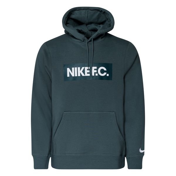 Nike F.C. Hoodie Essentials - Hasta/Dark Teal Green/White | www ...