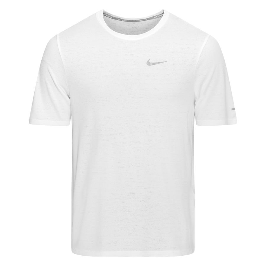 Nike Løbe T-Shirt Dri-FIT Miler - Hvid/Sølv