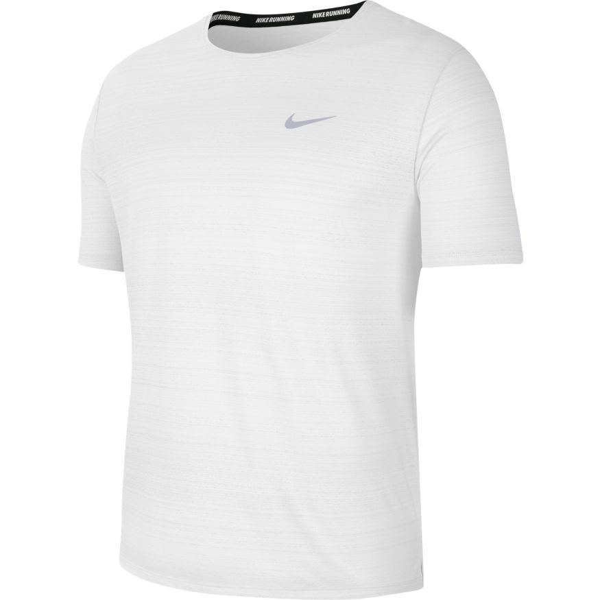 Nike Løbe T-Shirt Dri-FIT Miler - Hvid/Sølv thumbnail