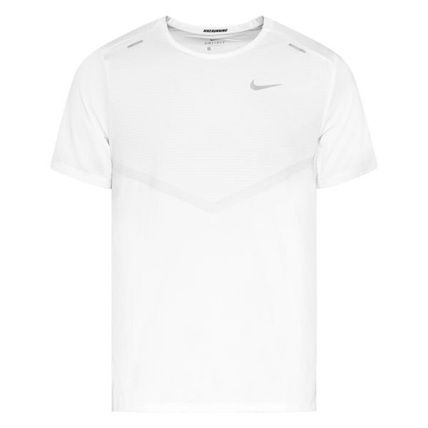 Nike Running T-Shirt Dri-FIT Rise 365 - White/Reflect Silver | www ...
