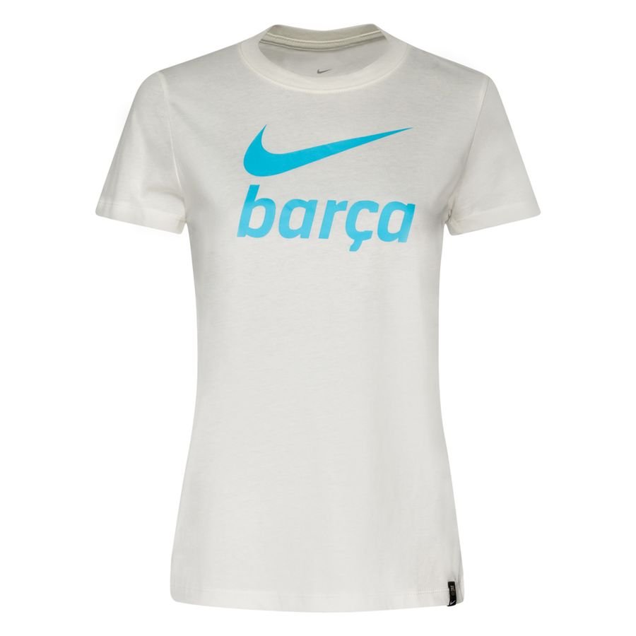 Barcelona T-Shirt Swoosh Club - Vit Dam