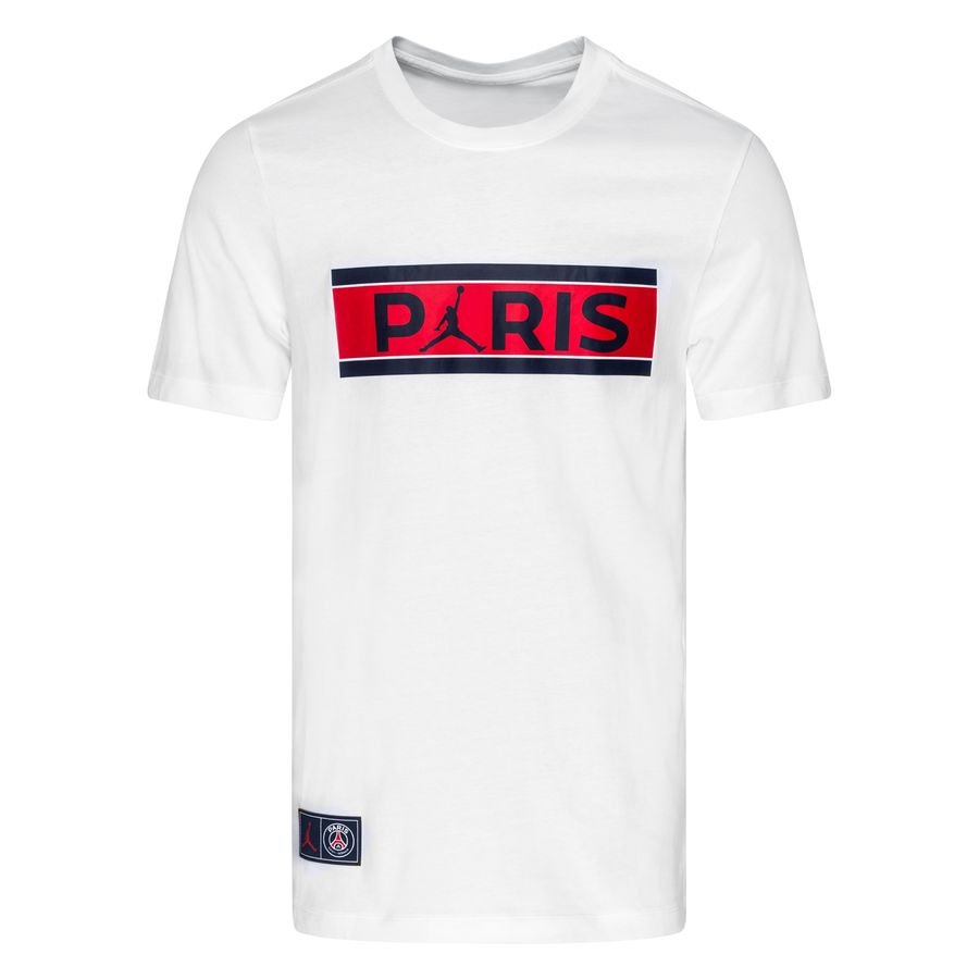 Paris Saint-Germain T-Shirt Wordmark Jordan x PSG - Hvid thumbnail