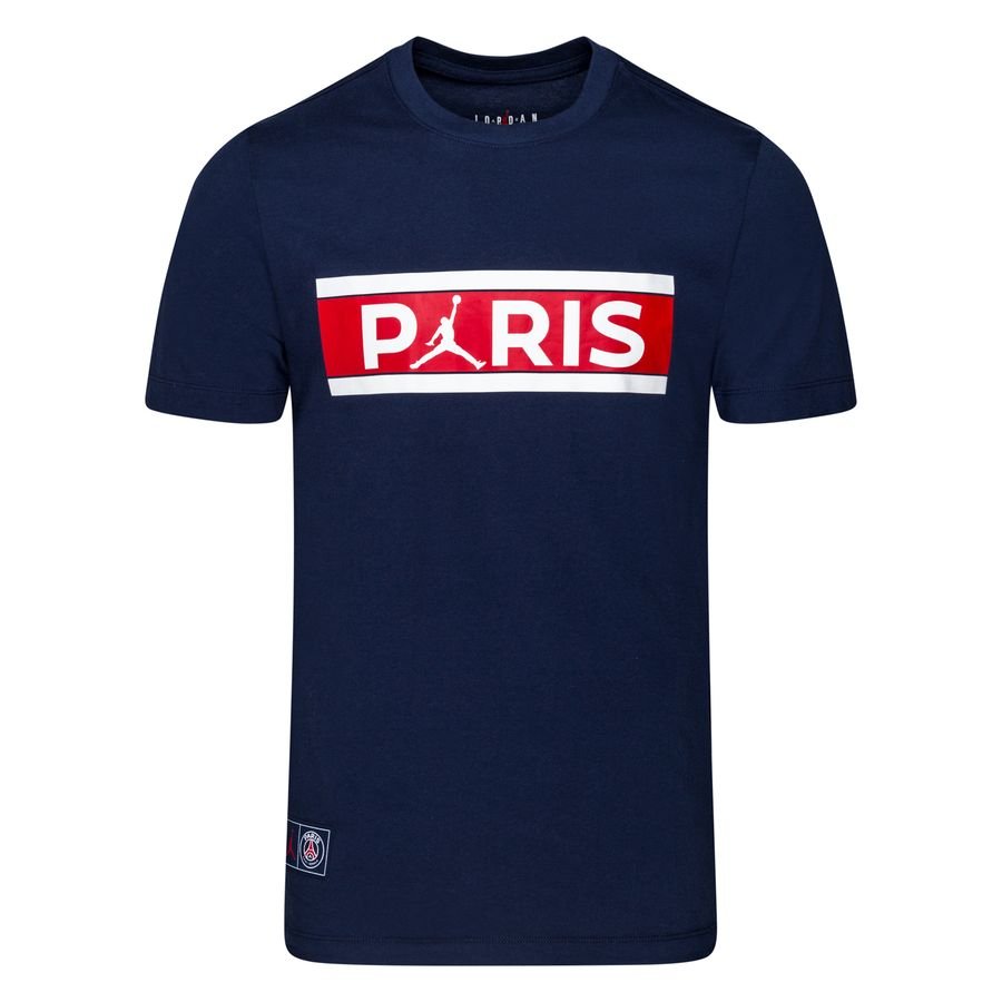 Paris Saint-Germain T-Shirt Wordmark Jordan x PSG - Navy