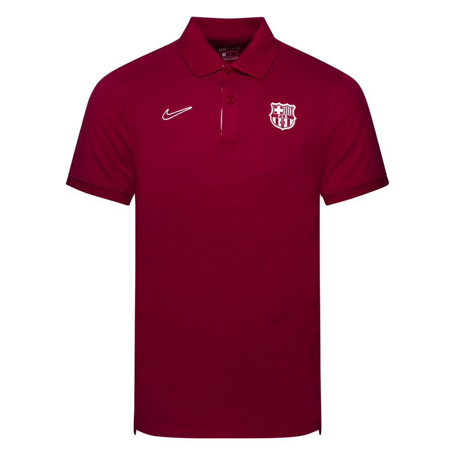 Nike Barcelona Polo Slim Fit - Bordeaux/Wit