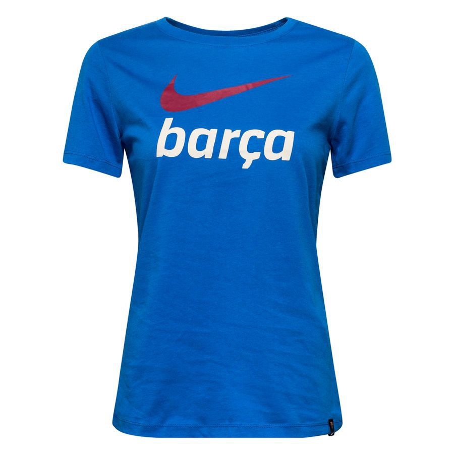Barcelona T-Shirt Swoosh Club - Blå/Hvid Kvinde thumbnail