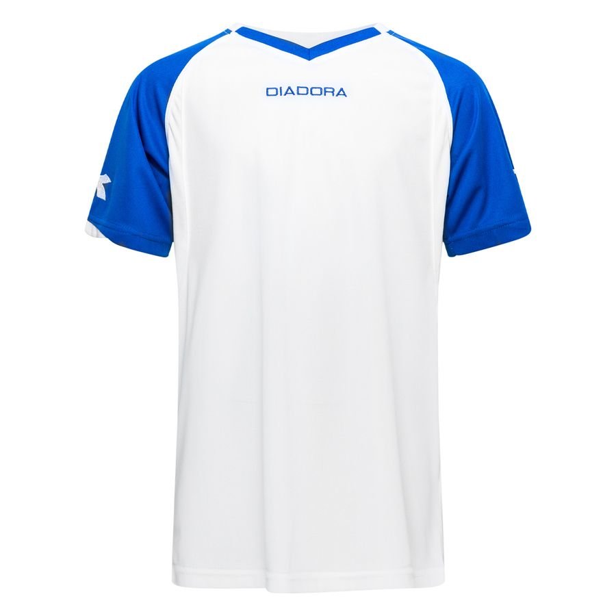 Diadora Trænings T-Shirt Havanna - Hvid/Blå Børn thumbnail