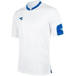 Diadora Trænings T-Shirt Flash - Hvid/Blå Børn thumbnail