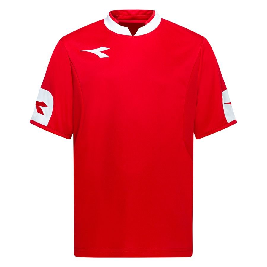 Diadora Trænings T-Shirt Flash - Rød/Hvid Børn
