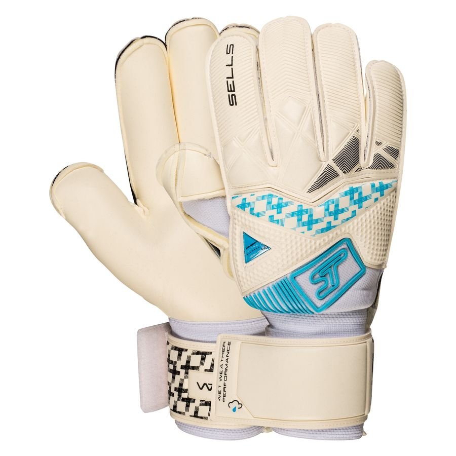Sells Keepershandschoenen Wrap Aqua H20 Wit/Zwart/Blauw online kopen