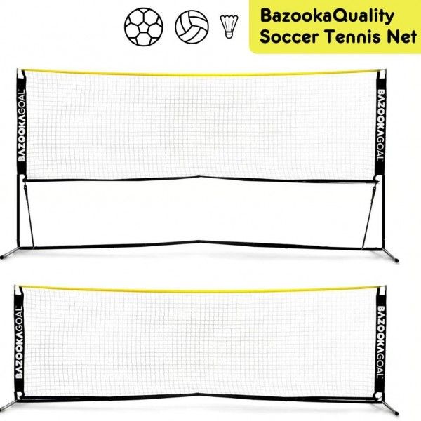 Bazookagoal Soccer Tennis Net Extendable 300X100 cm