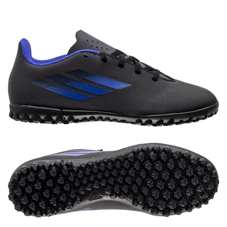 adidas X Speedflow .4 TF Edge of Darkness - Zwart/Blauw/Geel Kinderen
