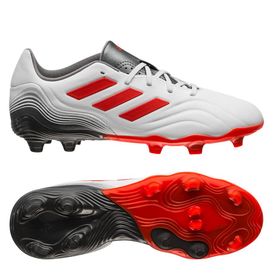 adidas Copa Sense .3 FG WhiteSpark - Footwear White/Solar Red/Iron