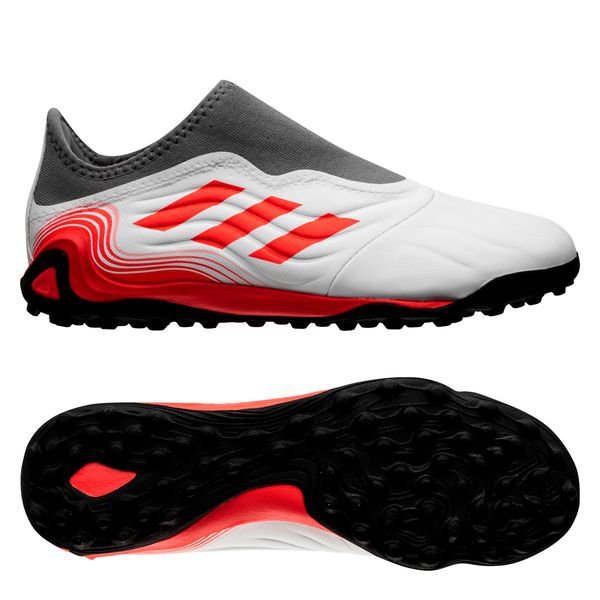 adidas Copa Sense .3 Laceless TF WhiteSpark - Footwear White/Solar Red