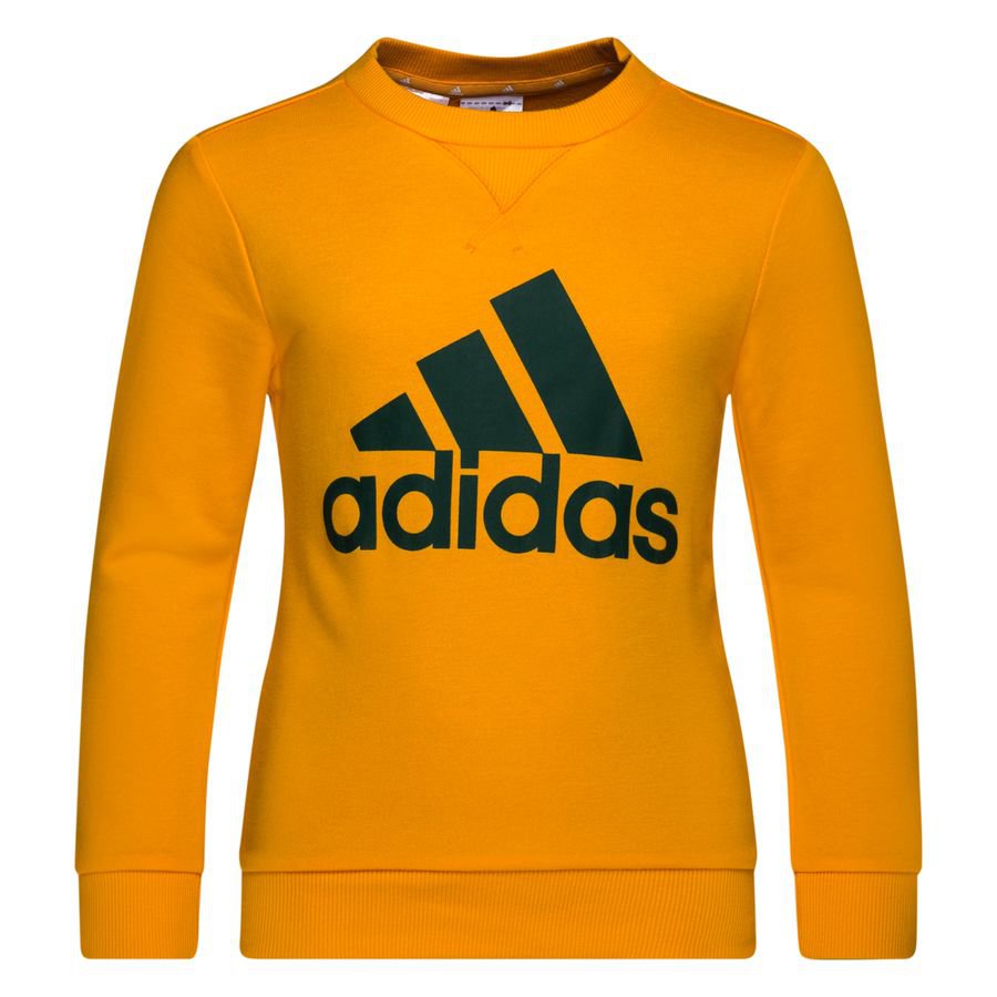 adidas Sweatshirt Big Logo - Orange/Grøn Børn