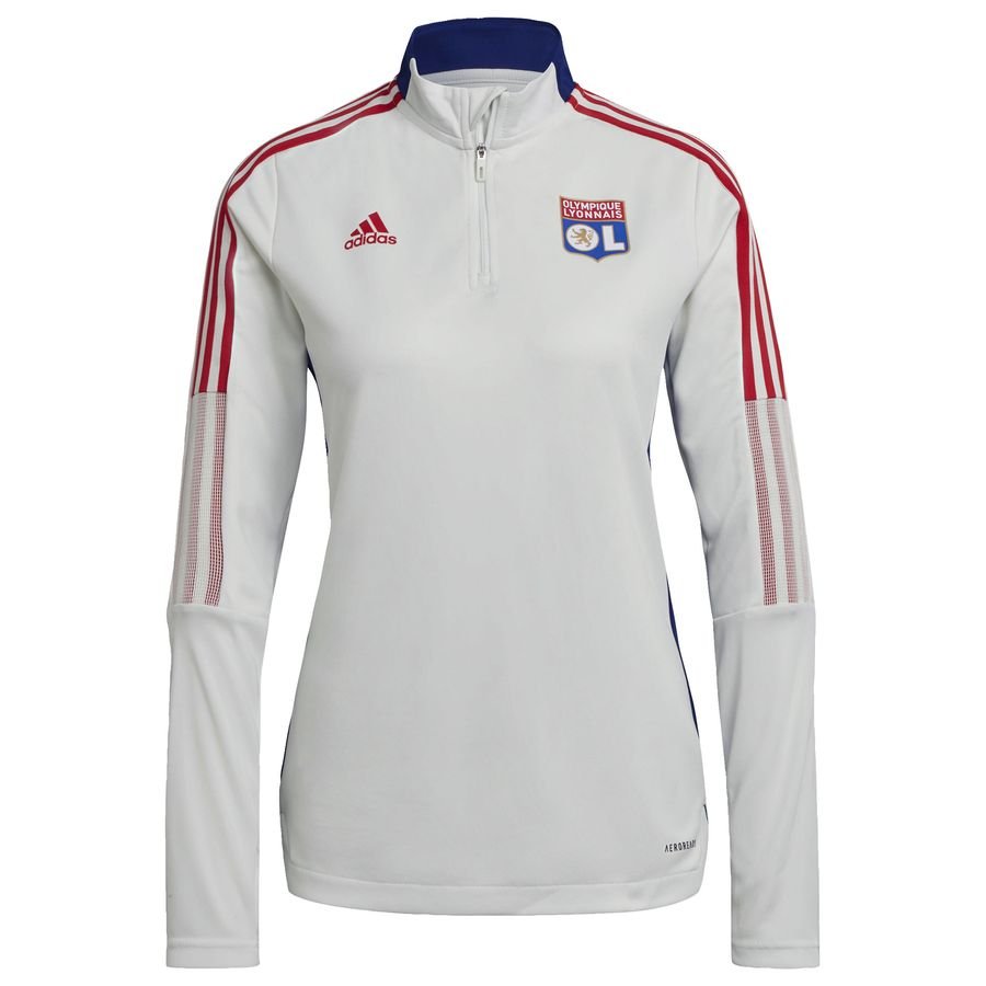Olympique Lyonnais Training sweatshirt Hvid thumbnail